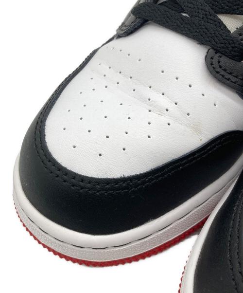 NIKE（ナイキ）NIKE (ナイキ)  GS エアジョーダン1 ミッド SE  レッド×ホワイト サイズ:24㎝の古着・服飾アイテム