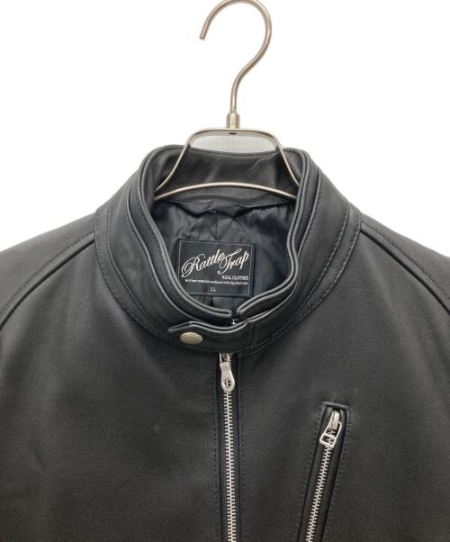 RATTLE TRAP（ラトルトラップ）RATTLE TRAP (ラトルトラップ) ラムレザージャケット ブラック サイズ:LLの古着・服飾アイテム