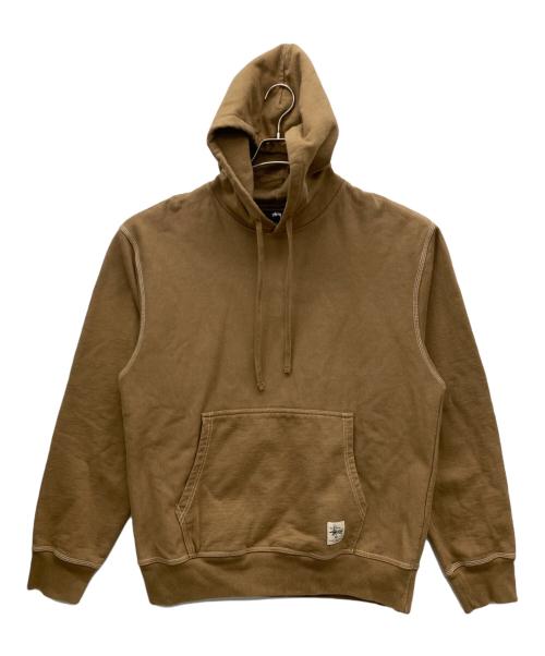 stussy（ステューシー）stussy (ステューシー) プルオーバーパーカー ブラウン サイズ:Lの古着・服飾アイテム