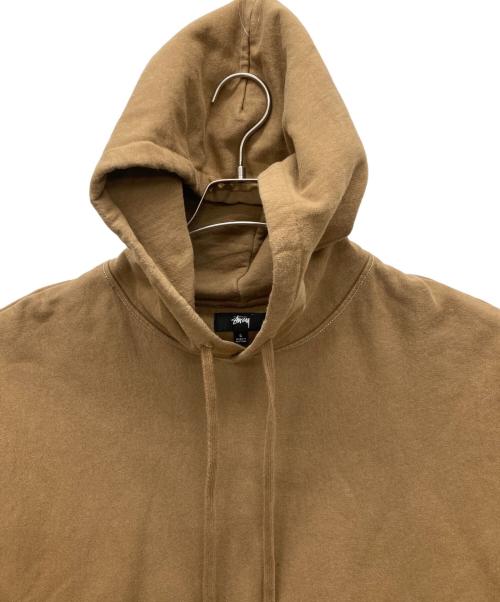 stussy（ステューシー）stussy (ステューシー) プルオーバーパーカー ブラウン サイズ:Lの古着・服飾アイテム