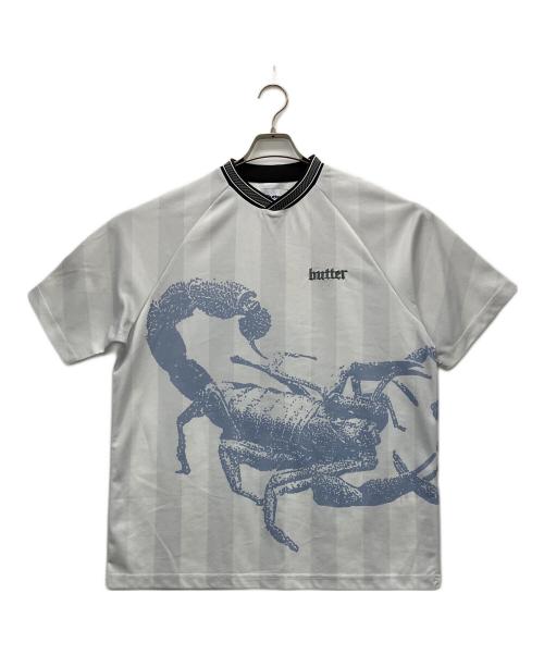 BUTTER GOODS（バターグッズ）BUTTER GOODS (バターグッズ) ゲームシャツ ホワイト サイズ:LARGEの古着・服飾アイテム