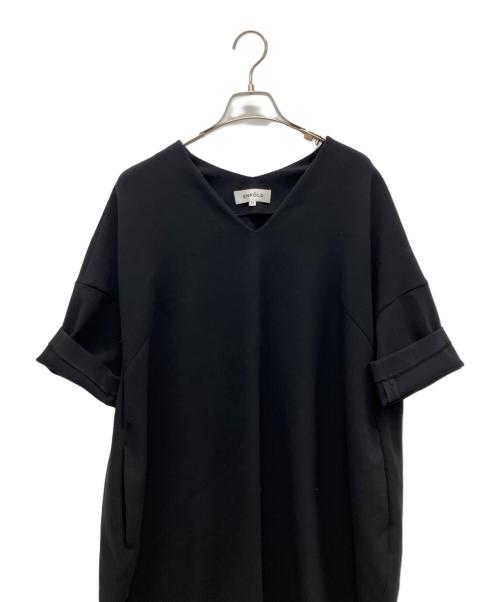 ENFOLD（エンフォルド）ENFOLD (エンフォルド) 半袖ワンピース ブラック サイズ:36の古着・服飾アイテム
