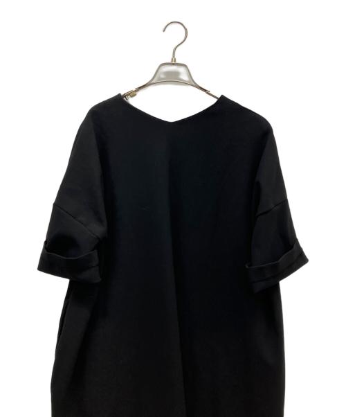 ENFOLD（エンフォルド）ENFOLD (エンフォルド) 半袖ワンピース ブラック サイズ:36の古着・服飾アイテム