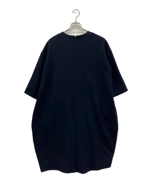 ENFOLD（エンフォルド）ENFOLD (エンフォルド) 半袖ワンピース ネイビー サイズ:36の古着・服飾アイテム