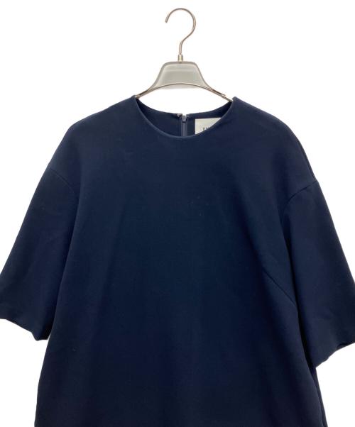 ENFOLD（エンフォルド）ENFOLD (エンフォルド) 半袖ワンピース ネイビー サイズ:36の古着・服飾アイテム