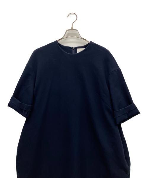 ENFOLD（エンフォルド）ENFOLD (エンフォルド) 半袖ワンピース ネイビー サイズ:36の古着・服飾アイテム