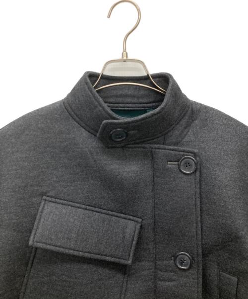 ENFOLD（エンフォルド）ENFOLD (エンフォルド) ウールボンディングショートコート グレー サイズ:38の古着・服飾アイテム