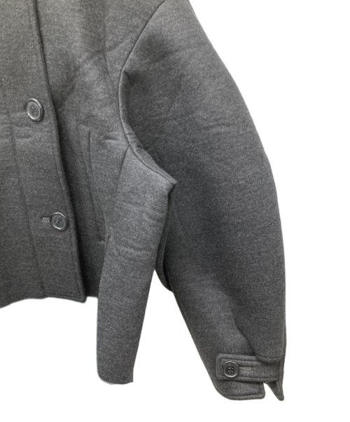 ENFOLD（エンフォルド）ENFOLD (エンフォルド) ウールボンディングショートコート グレー サイズ:38の古着・服飾アイテム