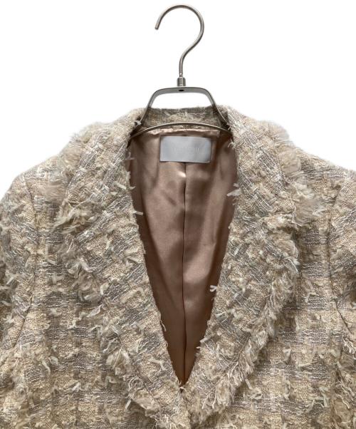 CELFORD（セルフォード）CELFORD (セルフォード) ツイードジャケット ピンクベージュ サイズ:M 未使用品の古着・服飾アイテム