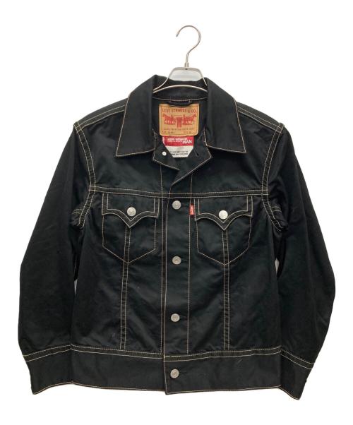 LEVI'S（リーバイス）Levi's (リーバイス) COMME des GARCONS (コムデギャルソン) JUNYA WATANABE MAN (ジュンヤワタナベマン) ステッチデザイントラッカージャケット ブラック サイズ:Mの古着・服飾アイテム