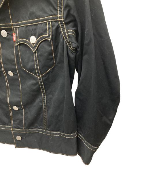 LEVI'S（リーバイス）Levi's (リーバイス) COMME des GARCONS (コムデギャルソン) JUNYA WATANABE MAN (ジュンヤワタナベマン) ステッチデザイントラッカージャケット ブラック サイズ:Mの古着・服飾アイテム