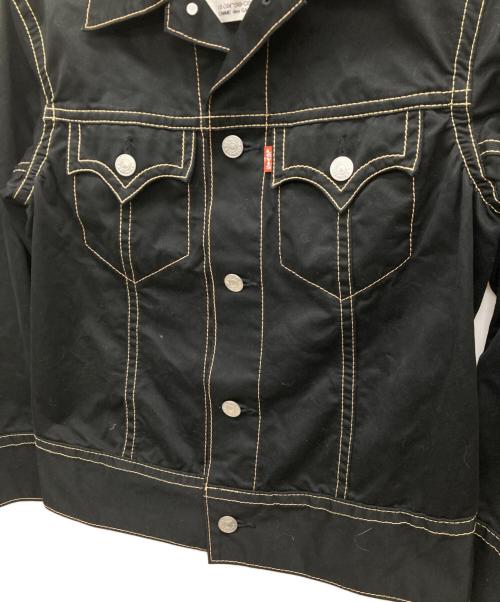 LEVI'S（リーバイス）Levi's (リーバイス) COMME des GARCONS (コムデギャルソン) JUNYA WATANABE MAN (ジュンヤワタナベマン) ステッチデザイントラッカージャケット ブラック サイズ:Mの古着・服飾アイテム