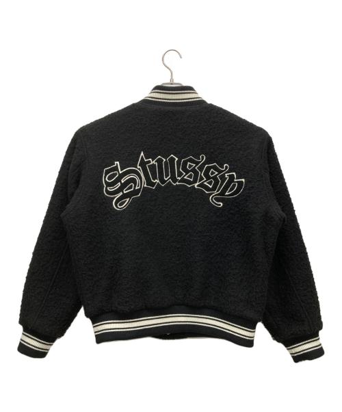 stussy（ステューシー）stussy (ステューシー) スタジャン ブラック サイズ:Mの古着・服飾アイテム