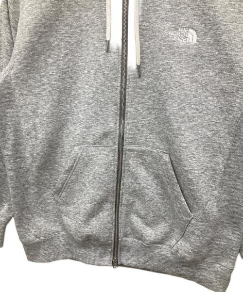 THE NORTH FACE（ザ ノース フェイス）THE NORTH FACE (ザ ノース フェイス) スクエアロゴフルジップパーカー ライトグレー サイズ:XXLの古着・服飾アイテム