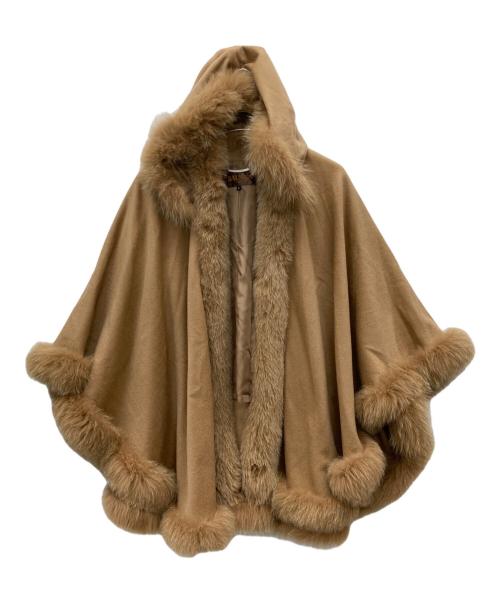 BALMAIN（バルマン）BALMAIN (バルマン) ポンチョ ベージュ サイズ:FREEの古着・服飾アイテム