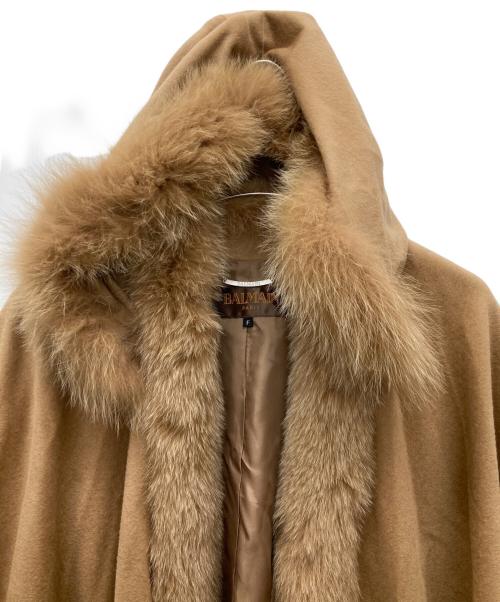 BALMAIN（バルマン）BALMAIN (バルマン) ポンチョ ベージュ サイズ:FREEの古着・服飾アイテム