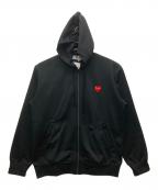 PLAY COMME des GARCONSプレイコムデギャルソン）の古着「ジップパーカー」｜ブラック