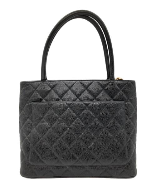 CHANEL（シャネル）CHANEL (シャネル) ミディアムトートバッグ ブラックの古着・服飾アイテム