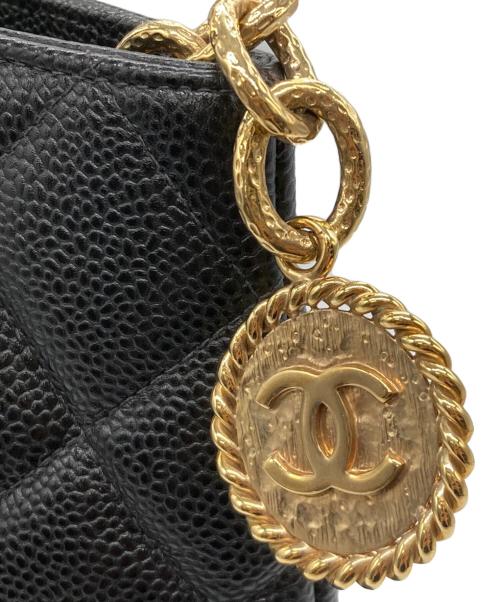 CHANEL（シャネル）CHANEL (シャネル) ミディアムトートバッグ ブラックの古着・服飾アイテム