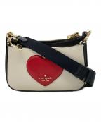 Kate Spadeケイトスペード）の古着「クロスボディバッグ」｜ブラック×ホワイト