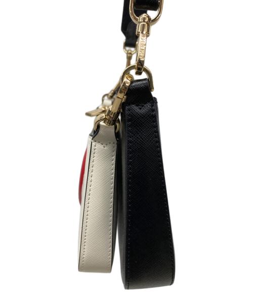 Kate Spade（ケイトスペード）Kate Spade (ケイトスペード) クロスボディバッグ ブラック×ホワイトの古着・服飾アイテム