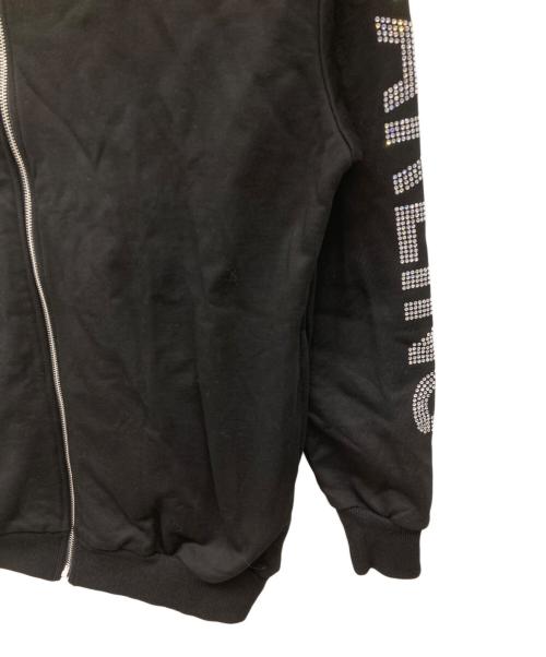 darich（ダーリッチ）darich (ダーリッチ) クリスタルロゴビッグパーカー ブラック サイズ:FREEの古着・服飾アイテム
