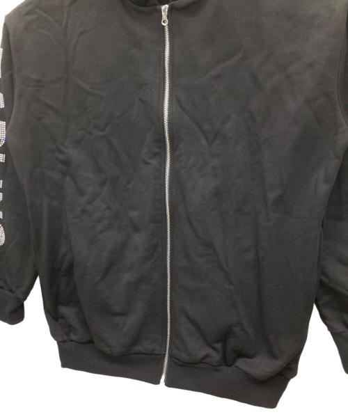 darich（ダーリッチ）darich (ダーリッチ) クリスタルロゴビッグパーカー ブラック サイズ:FREEの古着・服飾アイテム