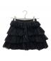 darich（ダーリッチ）の古着「ボリュームレースミニスカート」｜ブラック
