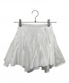 darichダーリッチ）の古着「ランダムヘムミニスカート」｜ホワイト