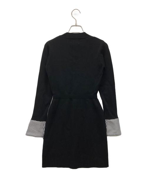 darich（ダーリッチ）darich (ダーリッチ) フロントオープンニットミニワンピース ブラック サイズ:FREE 未使用品の古着・服飾アイテム