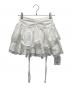 darich（ダーリッチ）の古着「シャーリングフリルミニスカート」｜ホワイト