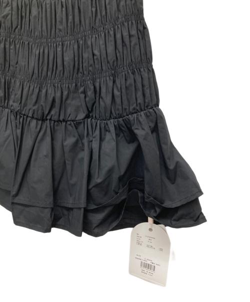 darich（ダーリッチ）darich (ダーリッチ) シャーリングフリルミニスカート ブラック サイズ:FREE 未使用品の古着・服飾アイテム