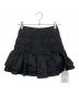 darich（ダーリッチ）の古着「シャーリングフリルミニスカート」｜ブラック