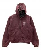 stussyステューシー）の古着「CANVAS INSULATED WORK JACKET」｜パープル