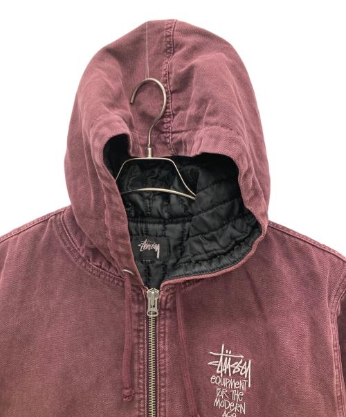 stussy（ステューシー）stussy (ステューシー) CANVAS INSULATED WORK JACKET パープル サイズ:Sの古着・服飾アイテム
