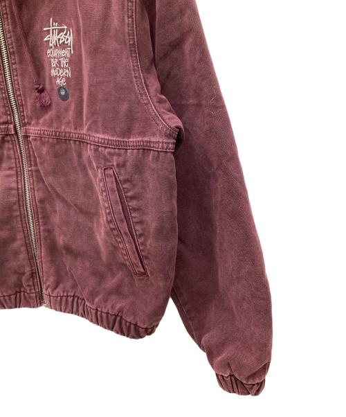 stussy（ステューシー）stussy (ステューシー) CANVAS INSULATED WORK JACKET パープル サイズ:Sの古着・服飾アイテム