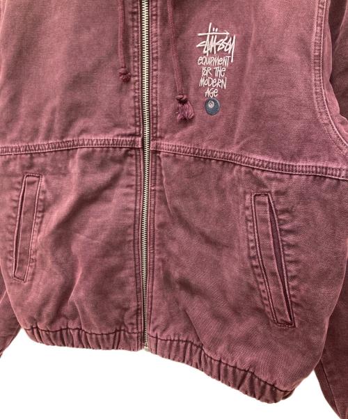 stussy（ステューシー）stussy (ステューシー) CANVAS INSULATED WORK JACKET パープル サイズ:Sの古着・服飾アイテム