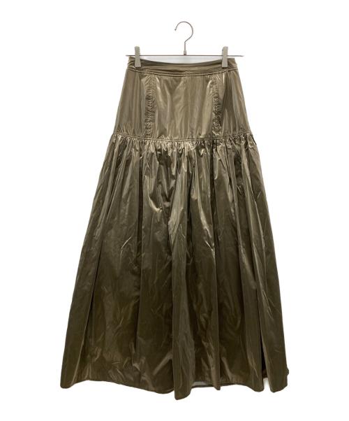 MAISON SPECIAL（メゾンスペシャル）MAISON SPECIAL (メゾンスペシャル) シャイニボリュームマキシスカート オリーブ サイズ:Mの古着・服飾アイテム