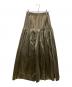 MAISON SPECIAL（メゾンスペシャル）の古着「シャイニボリュームマキシスカート」｜オリーブ