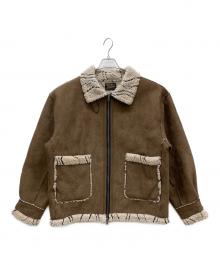 KASTANE（カスタネ）の古着「フェイクムートンコート」｜ブラウン