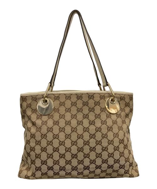 GUCCI（グッチ）GUCCI (グッチ) ハンドバッグ ベージュの古着・服飾アイテム