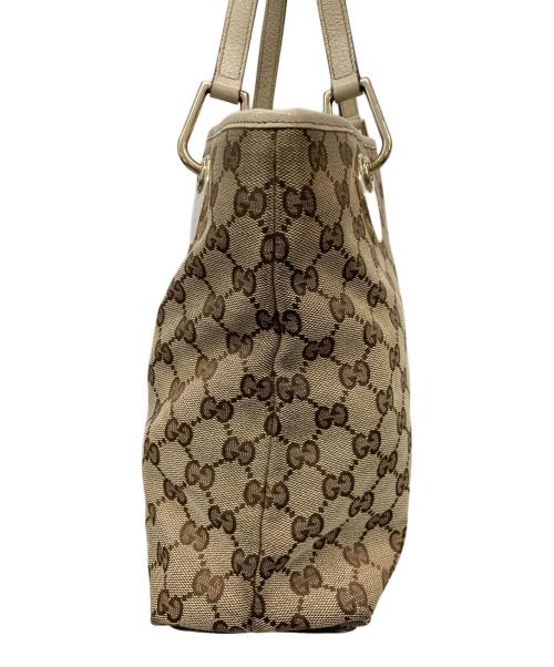 GUCCI（グッチ）GUCCI (グッチ) ハンドバッグ ベージュの古着・服飾アイテム