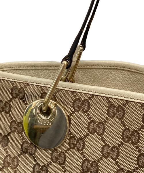 GUCCI（グッチ）GUCCI (グッチ) ハンドバッグ ベージュの古着・服飾アイテム