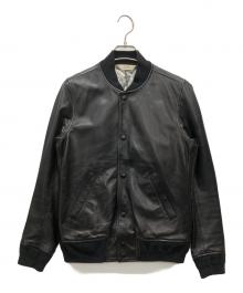 SHIPS JET BLUE×nowartt（シップスジェットブルー×ノワート）の古着「ホースレザージャケット」｜ブラック