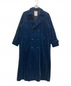 MISTER GENTLE MANミスタージェントルマン）の古着「コーデュロイダブルコート」｜ネイビー