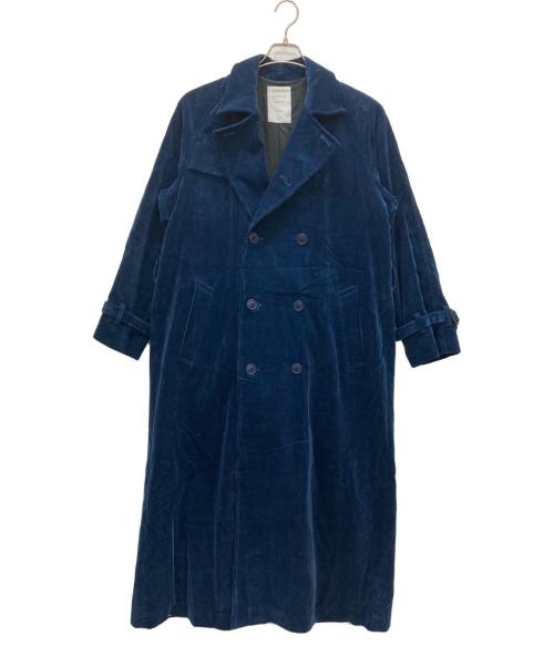 MISTER GENTLE MAN（ミスタージェントルマン）MISTER GENTLE MAN (ミスタージェントルマン) コーデュロイダブルコート ネイビー サイズ:Mの古着・服飾アイテム