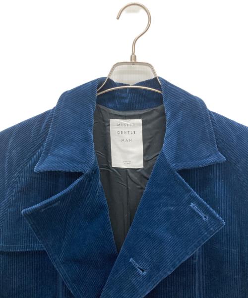 MISTER GENTLE MAN（ミスタージェントルマン）MISTER GENTLE MAN (ミスタージェントルマン) コーデュロイダブルコート ネイビー サイズ:Mの古着・服飾アイテム