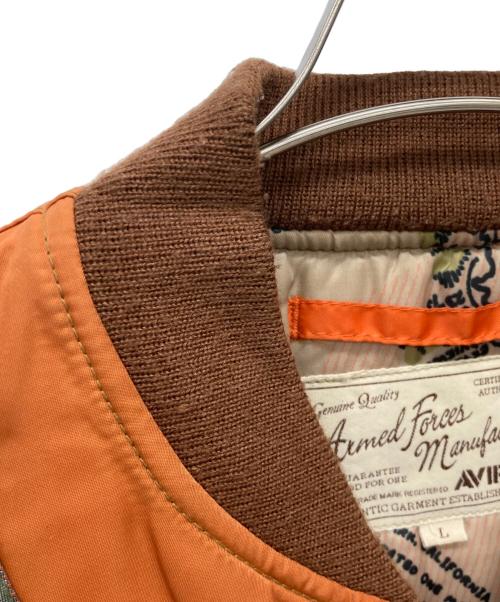 AVIREX（アヴィレックス）AVIREX (アヴィレックス) フライトジャケット オレンジ サイズ:Lの古着・服飾アイテム