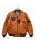 AVIREX（アヴィレックス）の古着「フライトジャケット」｜オレンジ