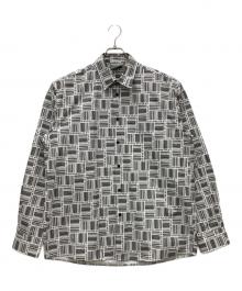 VTMNTS（ブイティーエムエヌティーエス）の古着「all-over Barcode Print Shirt」｜ブラック×ホワイト